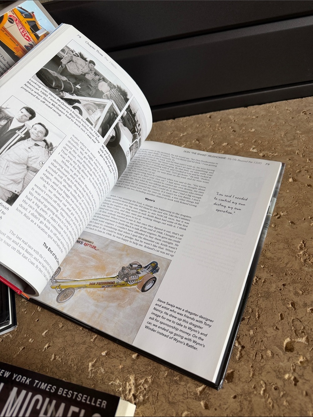 Don the Snake Prudhomme Hardback Coffee Table Book perfect for Racing Fans NHRA - Picture 4 of 4